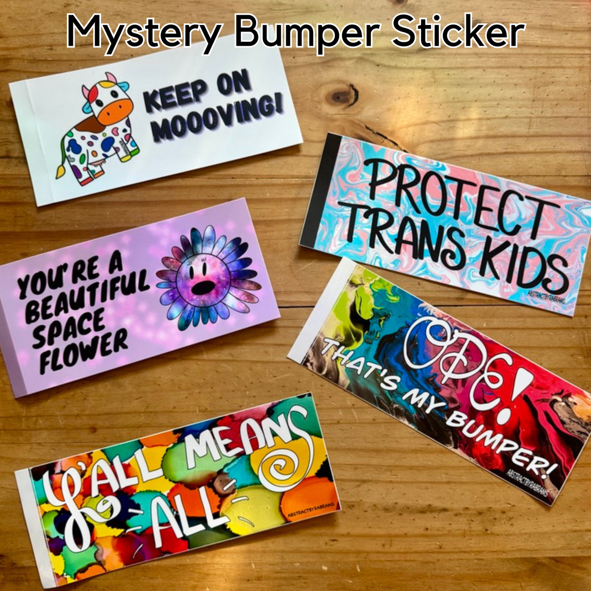 Mystery Bumper Sticker