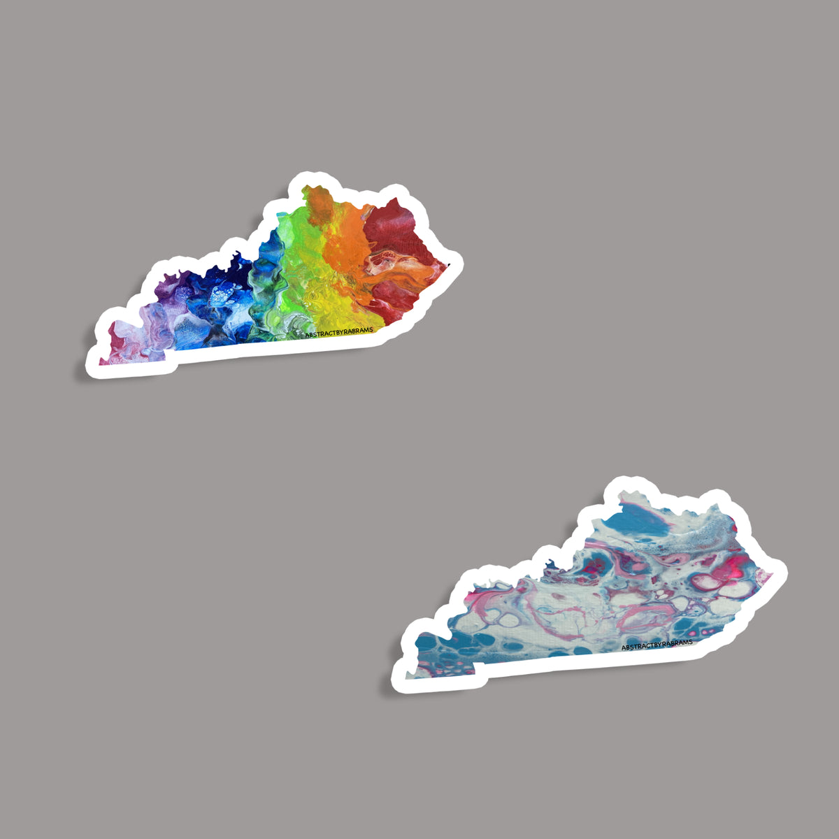 Kentucky State Sticker - Trans Pride - Rainbow - LGBTQ