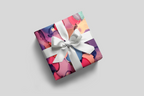Blue, Purple and Pink Dots Wrapping Paper, Gift Wrap Sheets