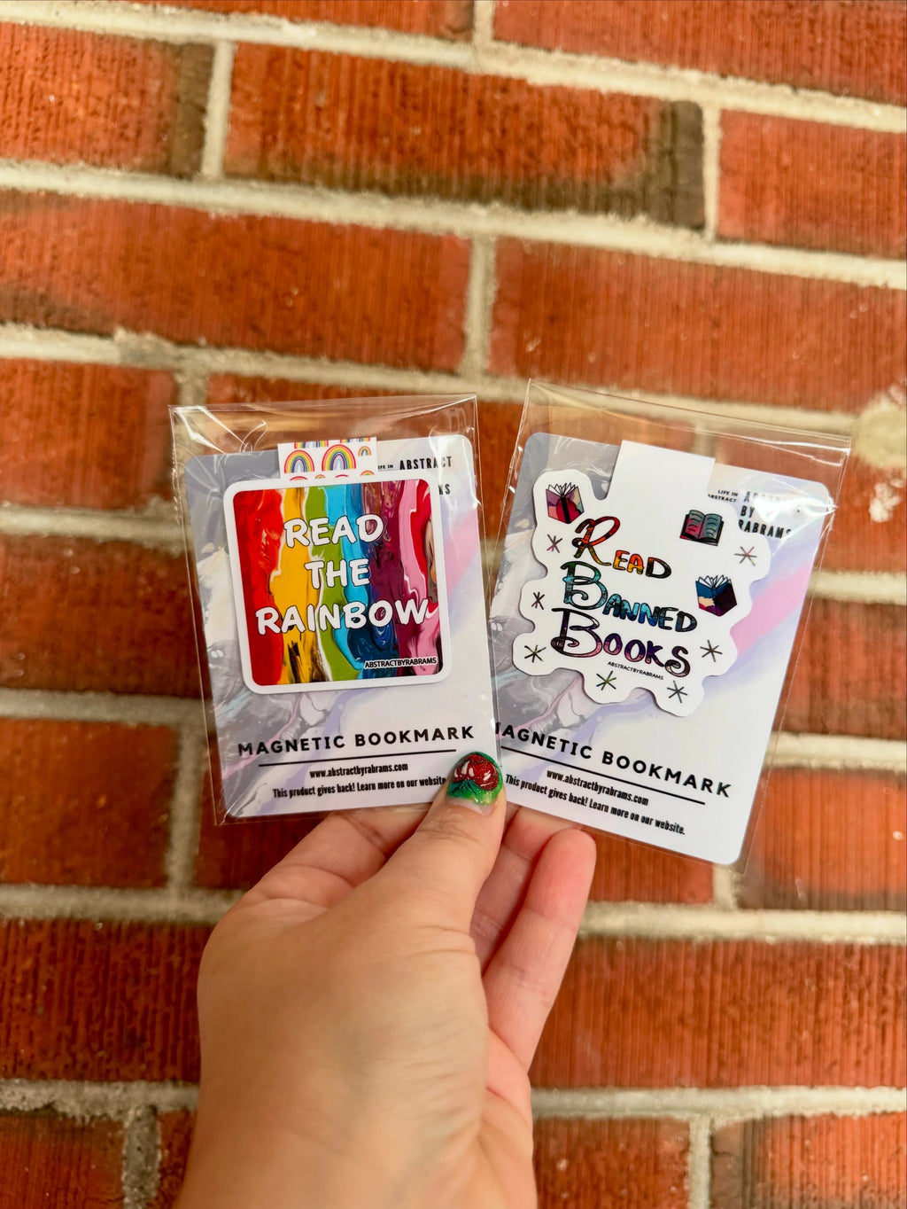 Read Banned Books Magnetic Bookmark – Bookish Protest Bookmark, 3"x2"