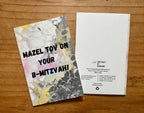 Mazel Tov on Your B-Mitzvah Greeting Cards