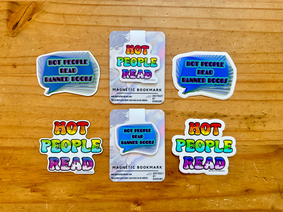 Hot People Read Sticker