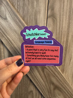 Silly Tchotchke Definition Vinyl Sticker