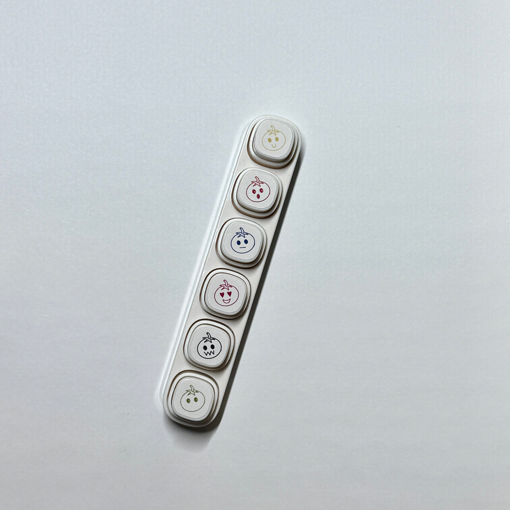 Emotionally Indecisive Tomatoes 6 in 1 Button Stamper