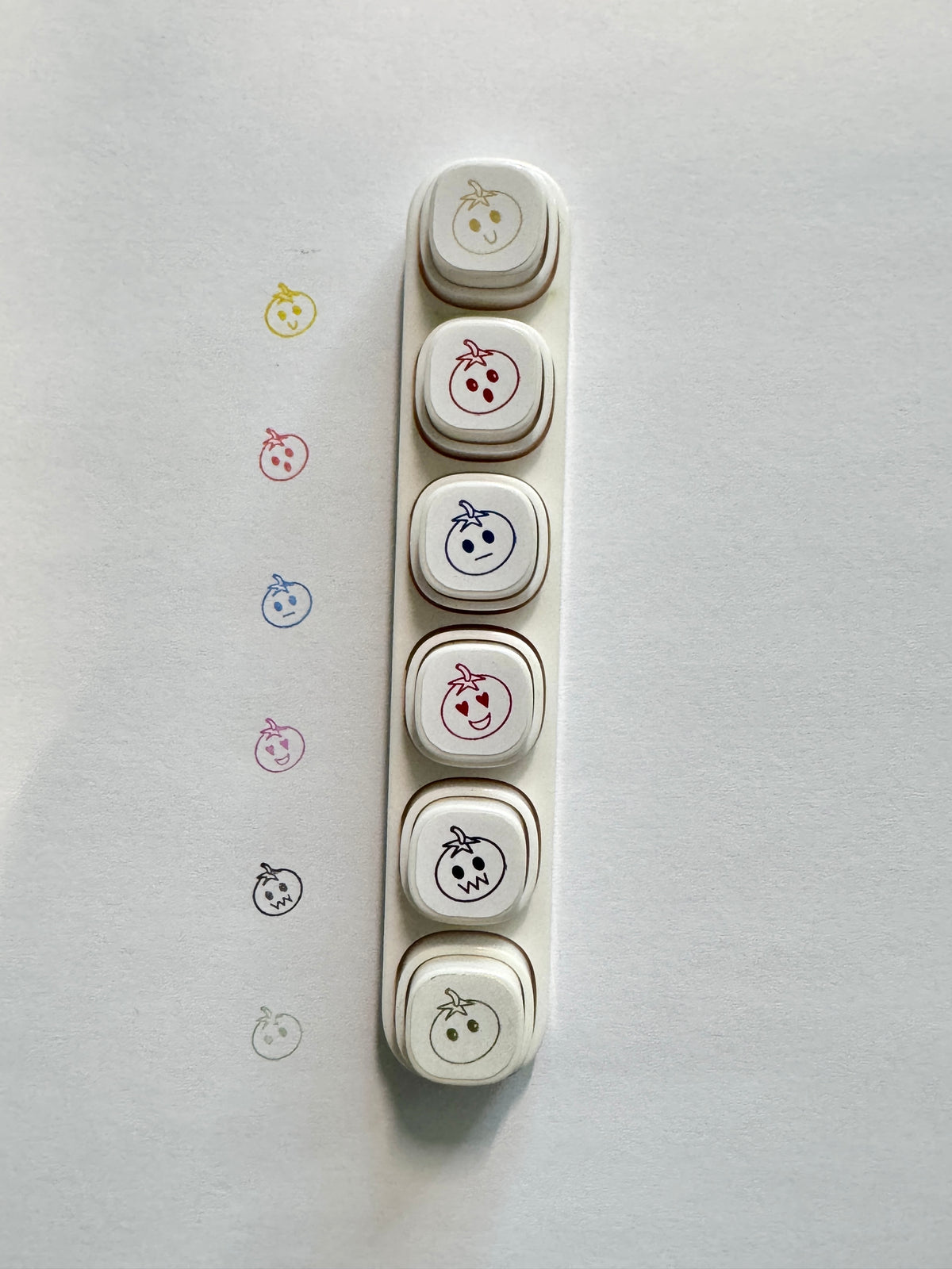 Emotionally Indecisive Tomatoes 6 in 1 Button Stamper