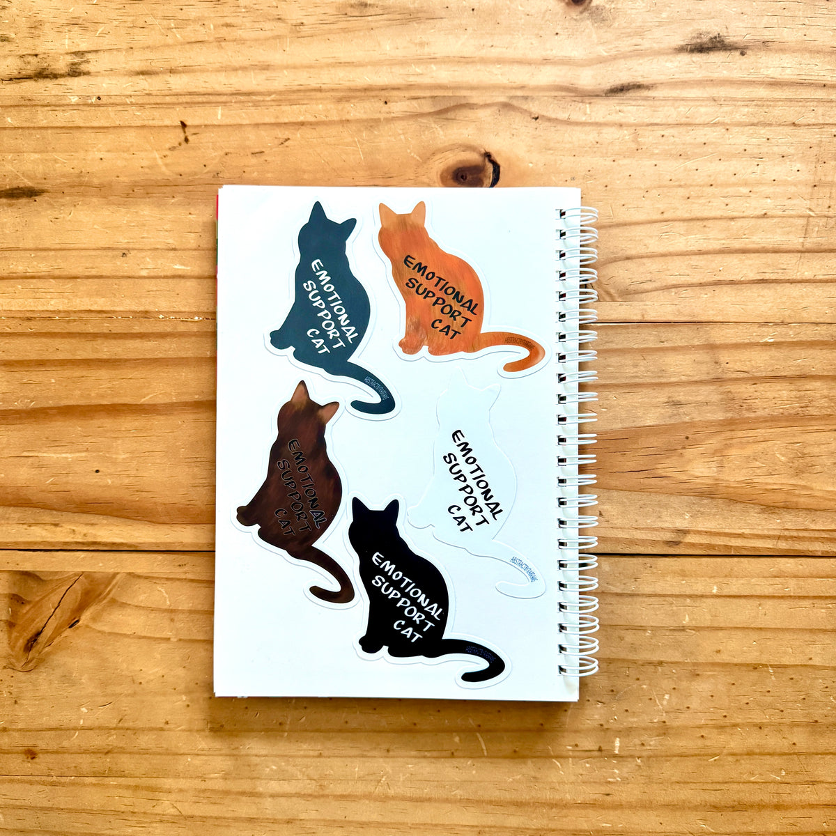 Emotional Support Cat - Brown - ~2.89" × 3"