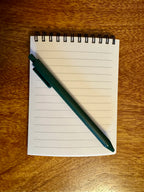 Pink, Blue, Purple Dots Notepad - 4.25"x5.5" - Soft touch cover