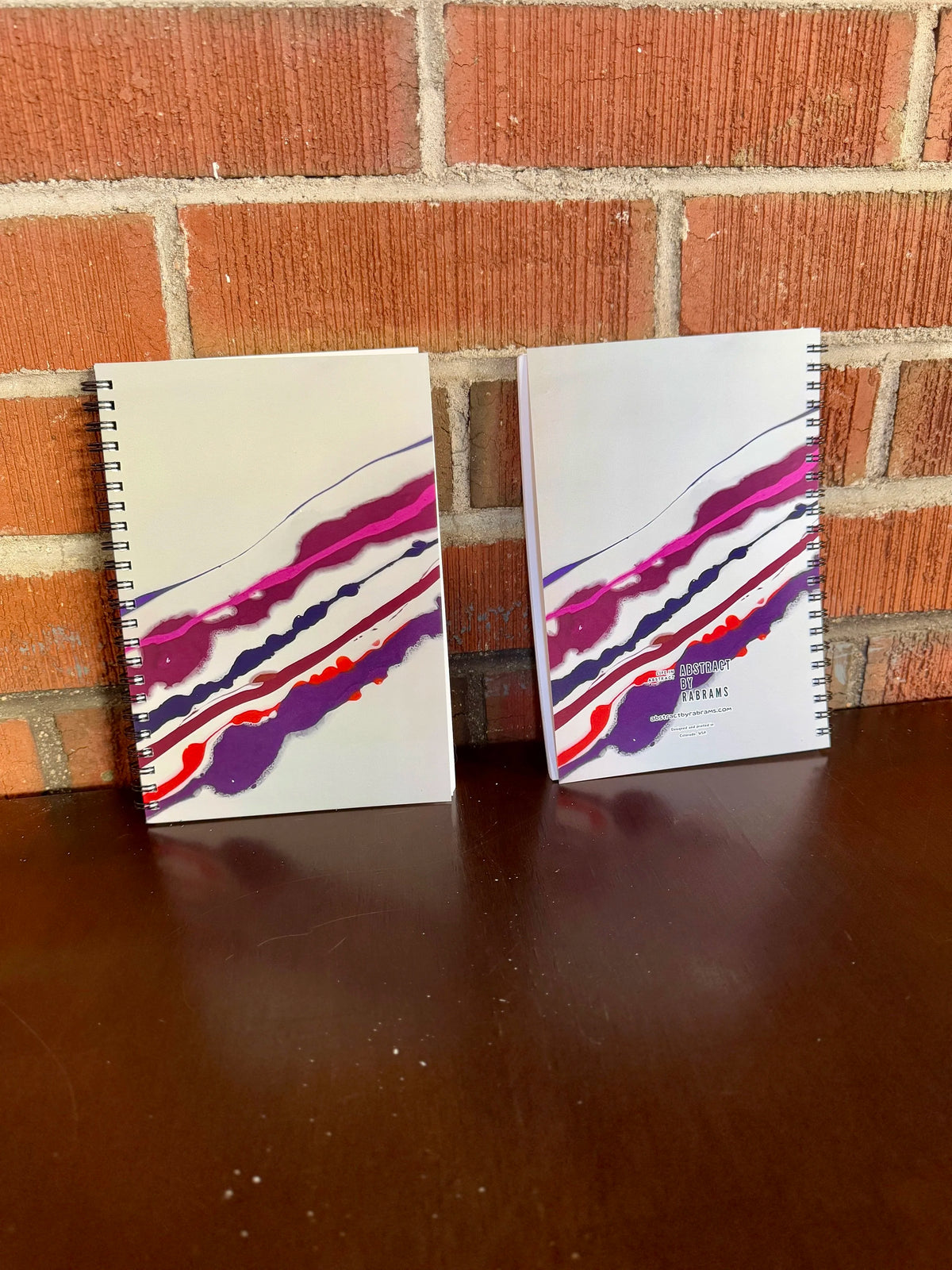 Pink and Purple Soft Touch Cover Spiral Journal -  5.5"x8"
