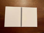 Blue, Pink, Purple Dots Soft Touch Cover Spiral Journal -  8"x10"