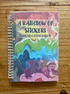 Rainbow Reusable Sticker Book – A5 Pride Sticker Book, 50 Sheets