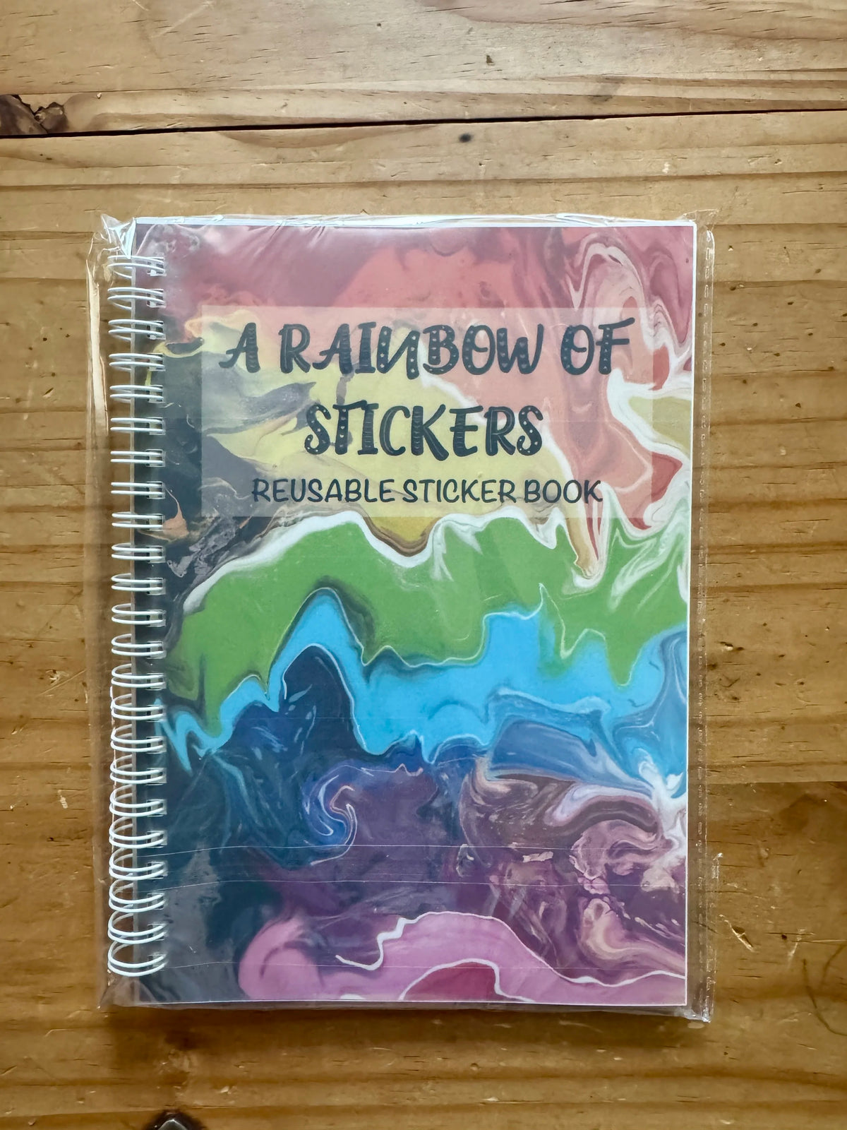 Rainbow Reusable Sticker Book – A5 Pride Sticker Book, 50 Sheets
