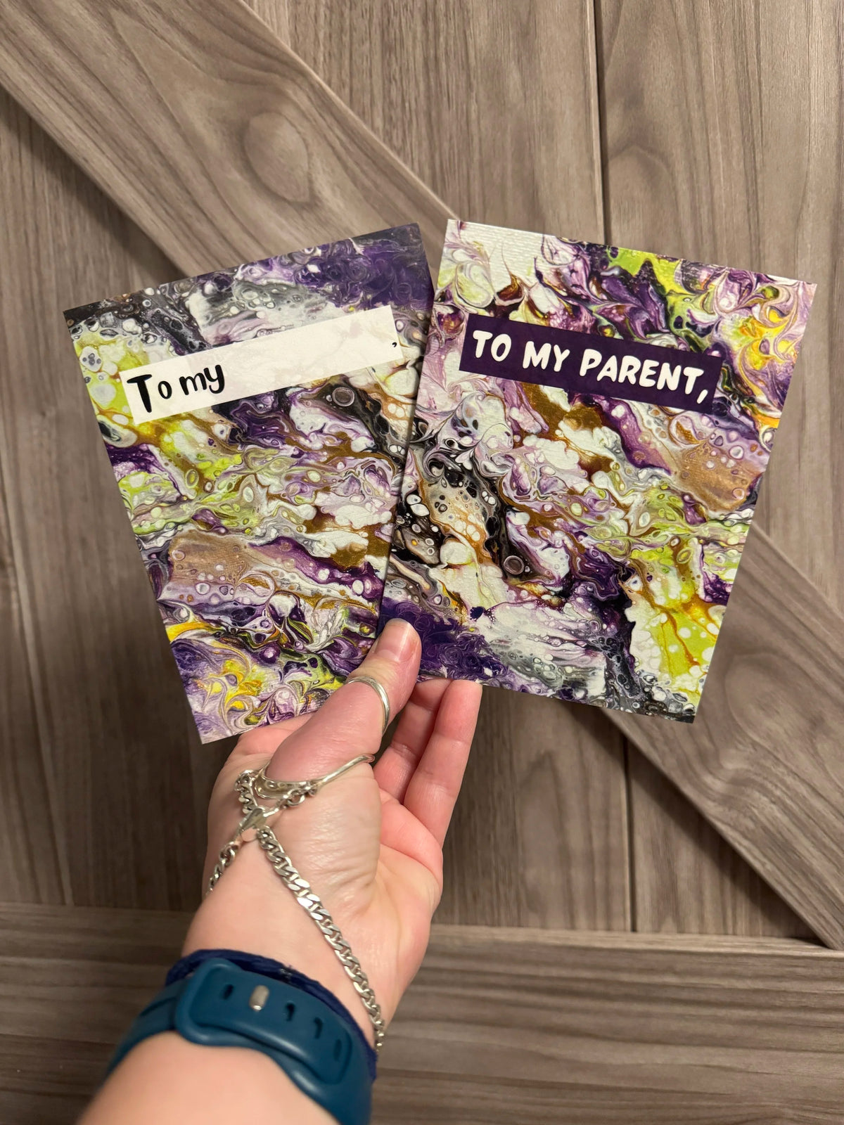 Subtle Nonbinary Parent Greeting Card - "To my Parent"
