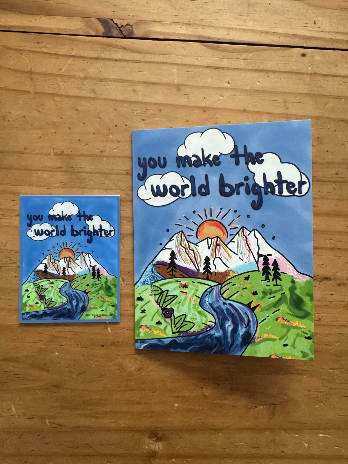 You Make the World Brighter Greeting Card - Progress Pride