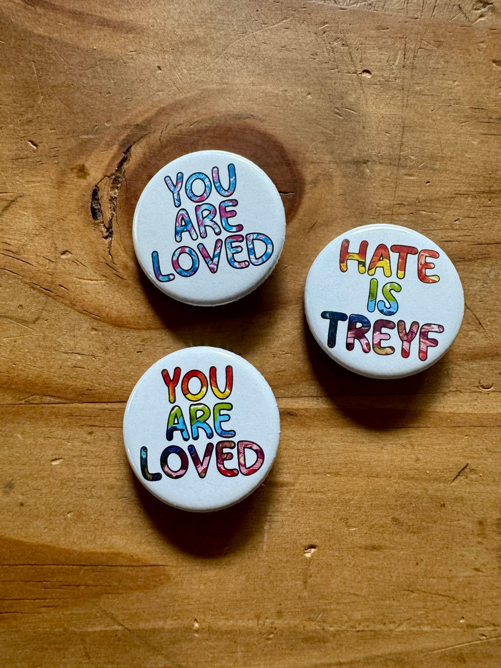 Rainbow You are Loved 1.25" Button