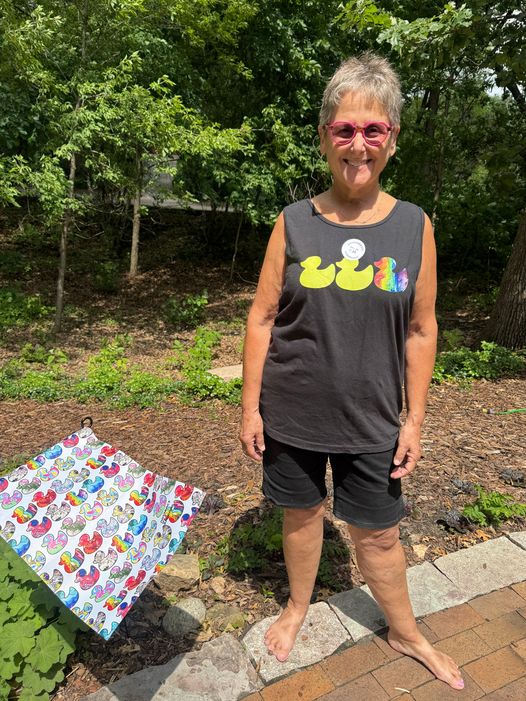 Rainbow Duck Unisex Tank