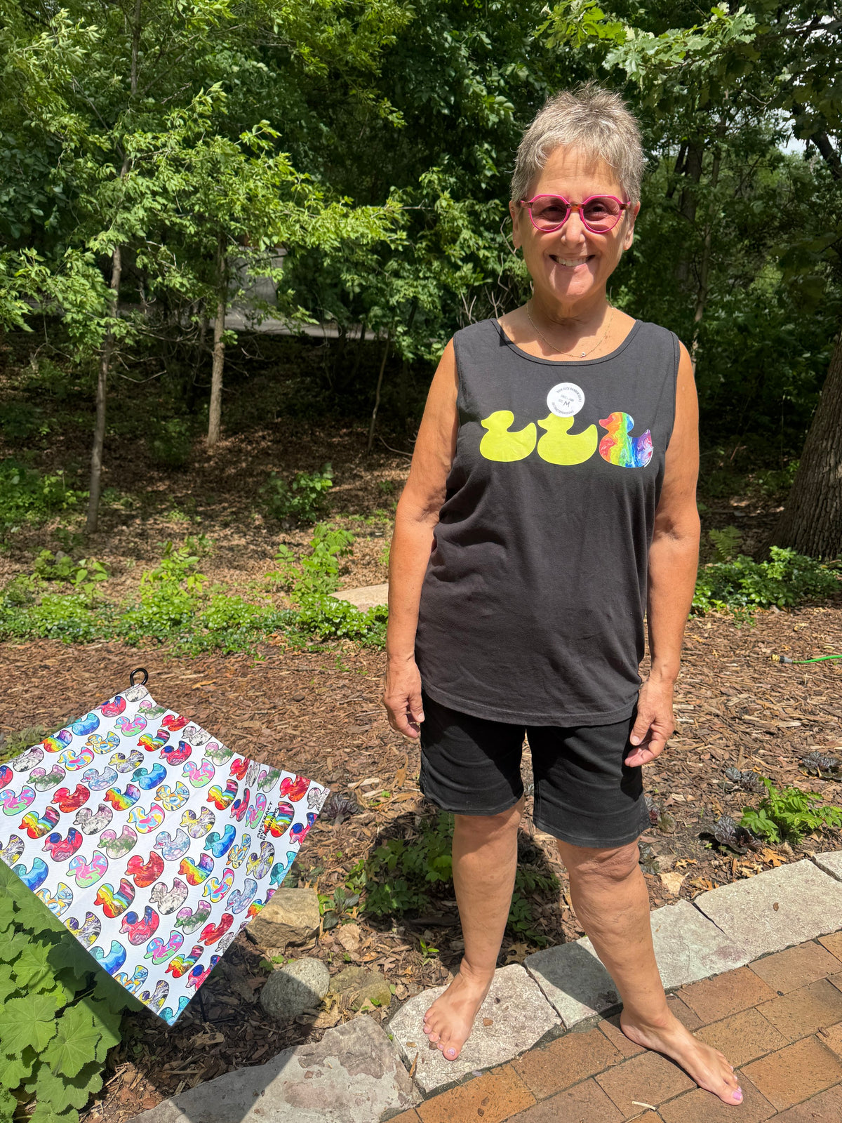 Rainbow Duck Unisex Tank