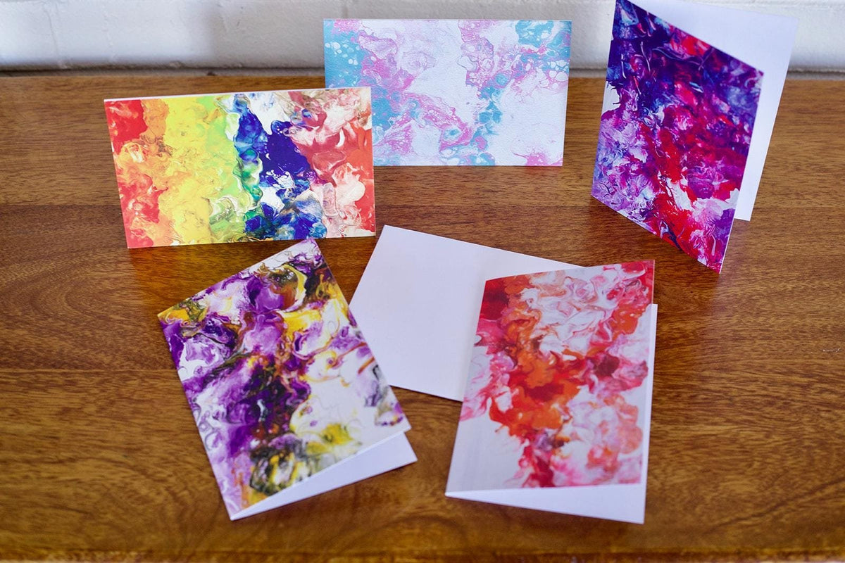 Subtle Non-Binary Pride Abstract Greeting Card - 4"x6"