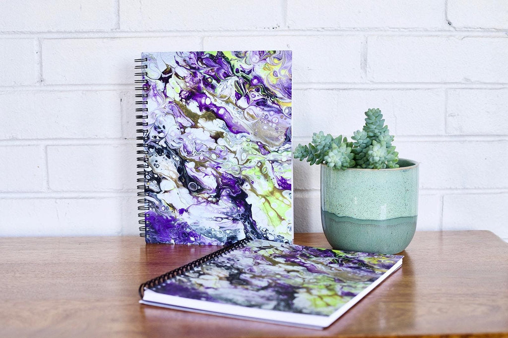 Mystery  Softcover Spiral Blank Notebooks - 7 inch x 9 inch