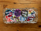 Mystery Sticker Pack – 6 Vinyl Stickers, $24 Value for $11