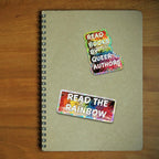 Read the Rainbow Vinyl Sticker – Queer Books LGBTQ+ Sticker, 3.8"x1.6"
