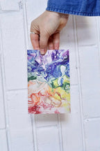 Whimsy Rainbow Pour Painting Greeting Card - A2