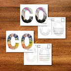 Colorado Abbreviation Postcard - CO -  4.25"x5.5" - Rainbow