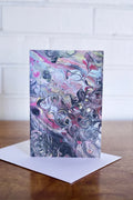 Metallic Pour Painting Greeting Card - 4"x6"
