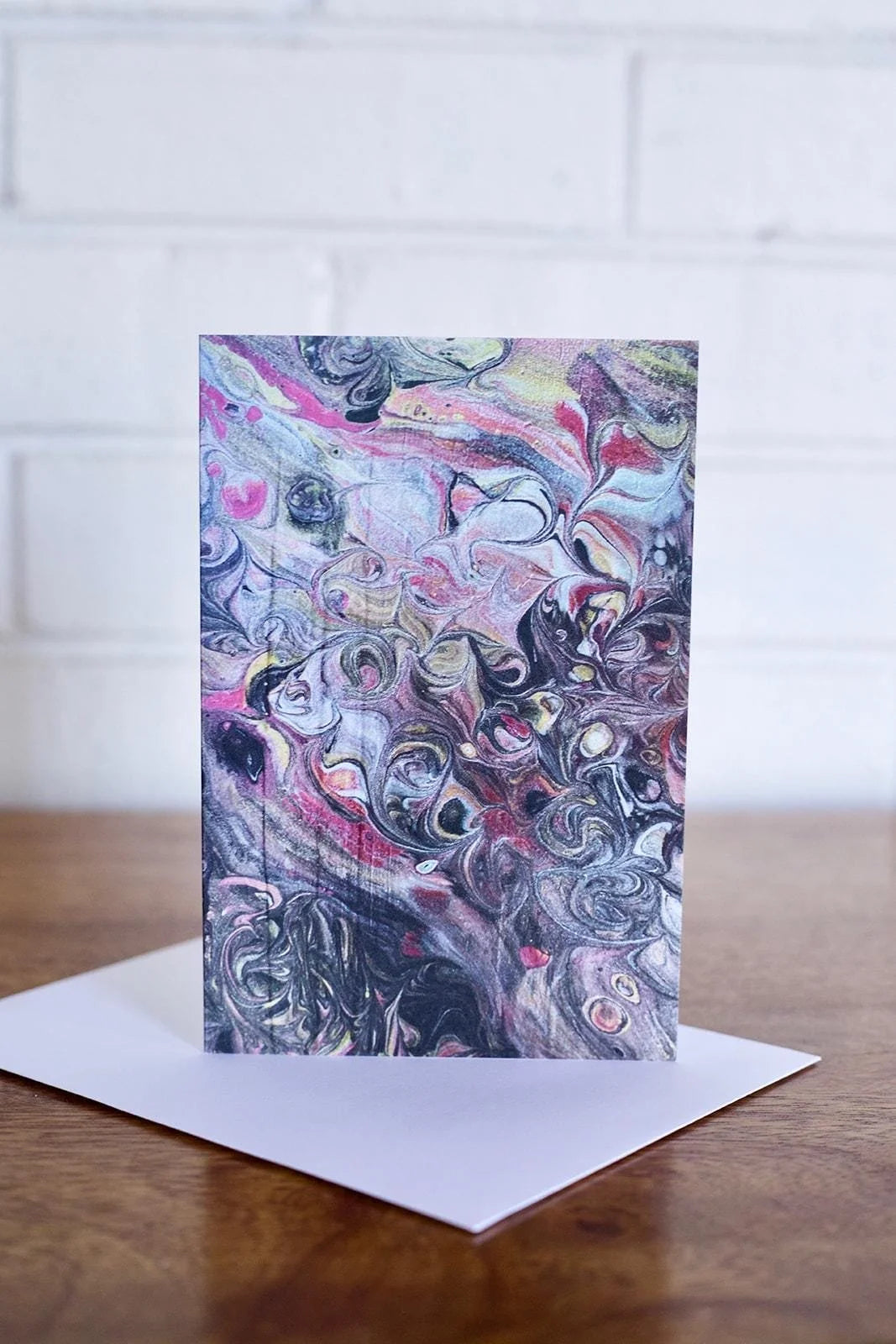 Metallic Pour Painting Greeting Card - 4"x6"