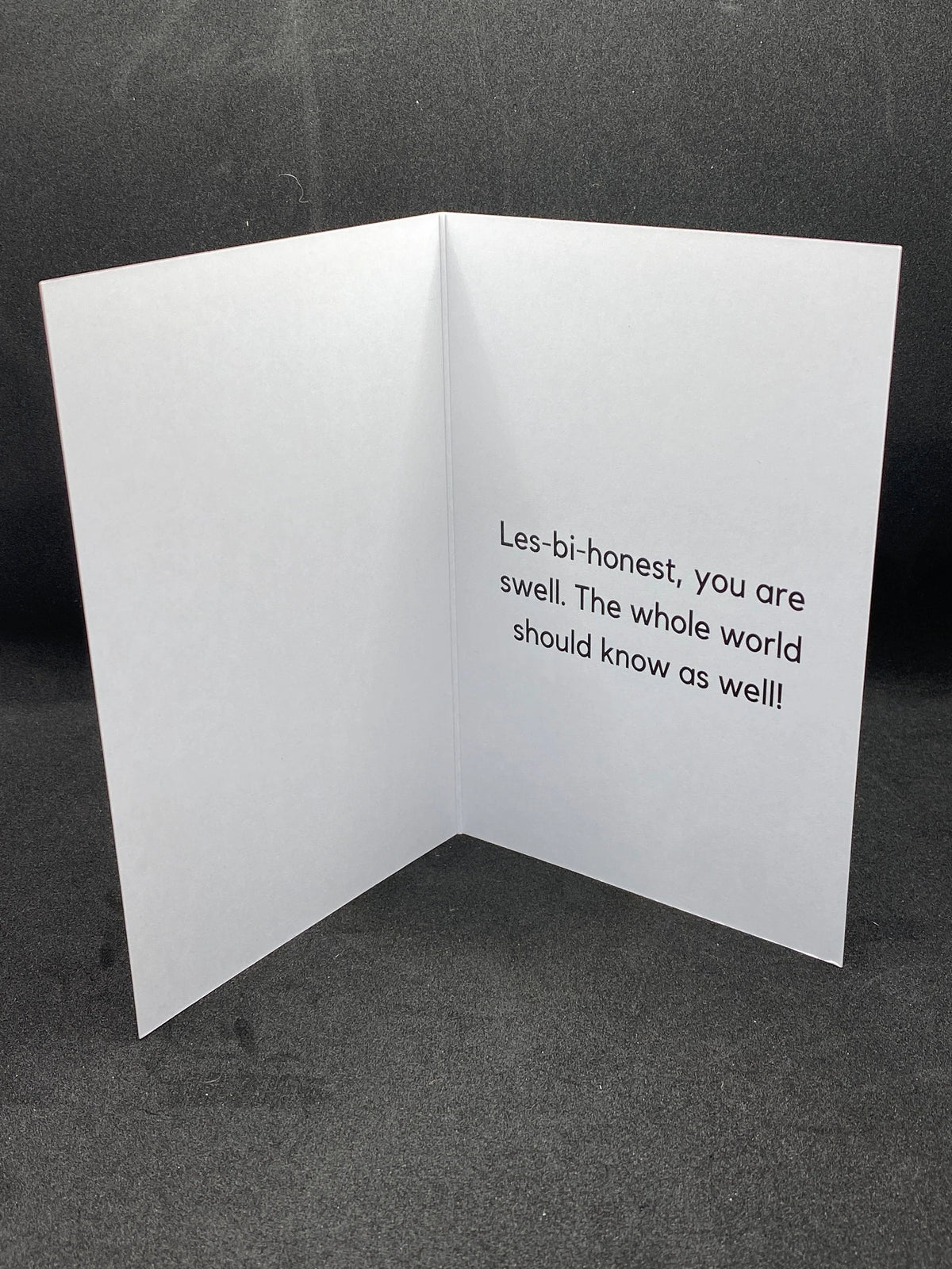 Clearance: Subtle Lesbian Pride Abstract Greeting Card - 4"x6"