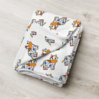 Rainbow Cow Throw Blanket