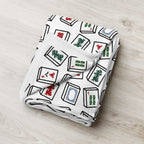 Mahjong Tiles Throw Blanket