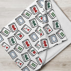 Mahjong Tiles Throw Blanket