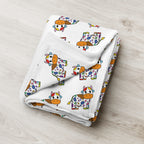 Rainbow Cow Throw Blanket