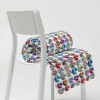 Abstract Rainbow Ducks Throw Blanket