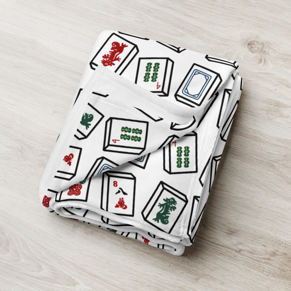 Mahjong Tiles Throw Blanket