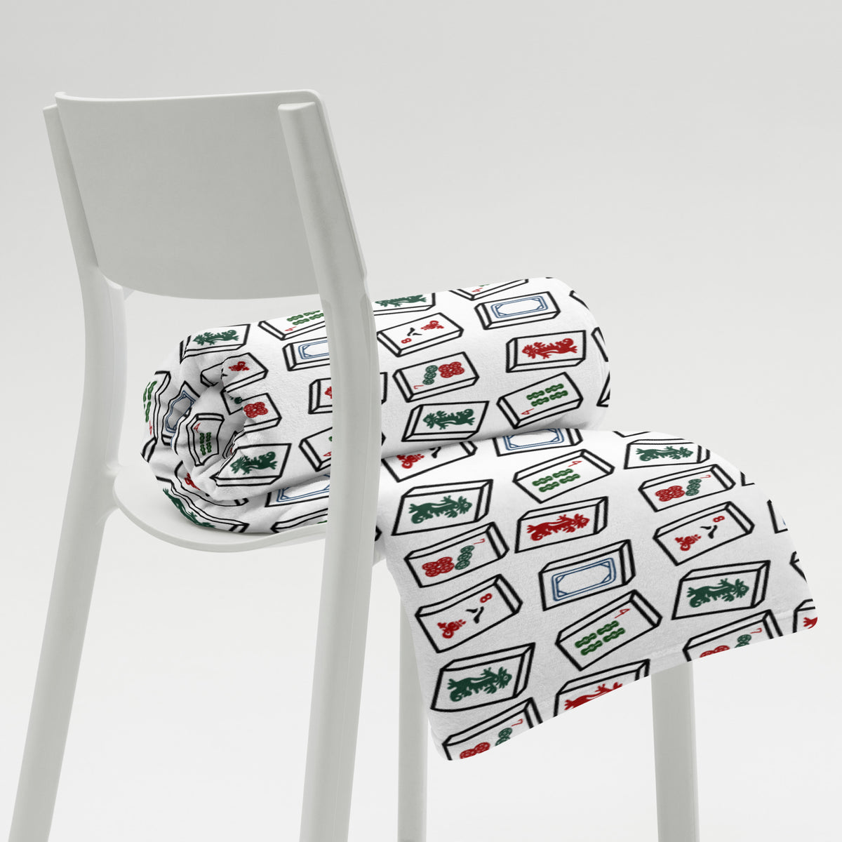 Mahjong Tiles Throw Blanket