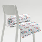 Blue and Pink Cow Throw Blanket - Trans Cow
