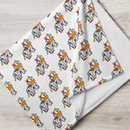 Rainbow Cow Throw Blanket